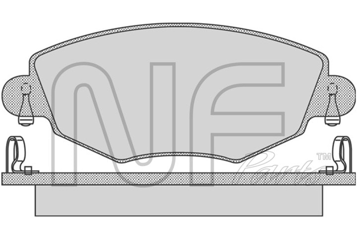 NF PARTS stabdžių trinkelių rinkinys, diskinis stabdys NF0009071